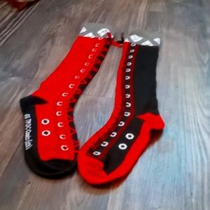 Harley Quinn Faux Lace Socks